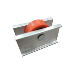 Aluminum Alloy Door and Window Accessories Roller Orange Aluminum Single Wheel