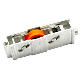 Double Aluminum Solid Flat Groove Single Wheel Roller Screen For Sliding Door Window Accessories