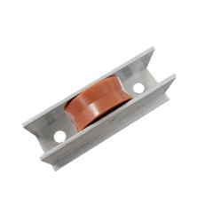Aluminum Alloy Door and Window Accessories Roller New Orange Aluminum Single Wheel