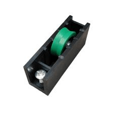 Modern Design Aluminum Alloy Door and Window Accessories Roller Plastic New Style Green Single Wheel