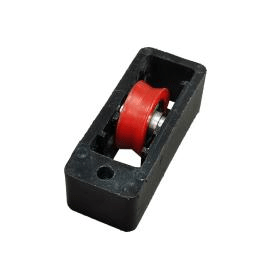 Modern Design Aluminum Alloy Door and Window Accessories Roller Plastic New Style Red Single Wheel