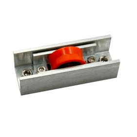 Professional Foreign Trade Aluminum Alloy Door and Window Accessories Roller Sharp Screw Red Single Wheel