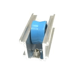 Source Direct Sales Aluminum Alloy Door and Window Accessories Roller Aluminum Single Wheel Blue